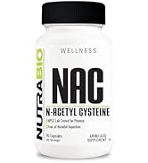 NutraBio N-Acetyl Cysteine Supplement (NAC) - 90 Capsules, 600mg Each - Powerful Anti-Oxidant - I...