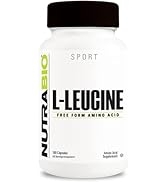 NutraBio 100% Pure L-Leucine - Muscle Recovery and Support - Naturally Fermented Free Form Amino ...