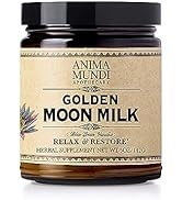 Anima Mundi Golden Moon Milk - Relaxing Plant-Based Powder with Organic Spices Turmeric, Ashwagan...