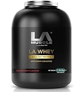 LA Muscle LA Whey Gold Diet Protein Powder, Raspberry Flavor | Only Whey Isolate & Concentrate | ...